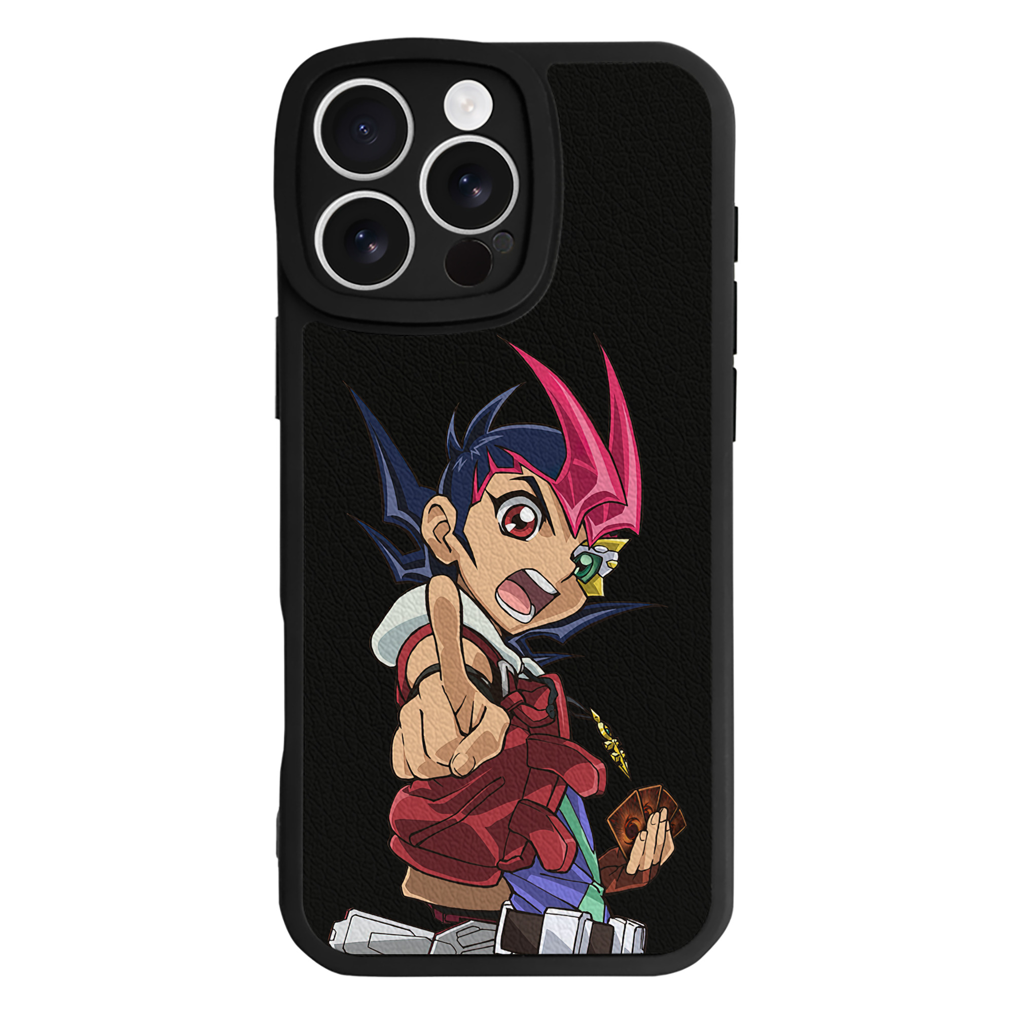 遊☆戯☆王 Yu-Gi-Oh! 【iPhone 16シリーズ対応】シリコンスマホケース（レザー調） 材質：シリコン